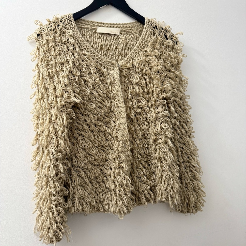 3 for 10 - Y2K A.Maglia Textured Beige Sweater